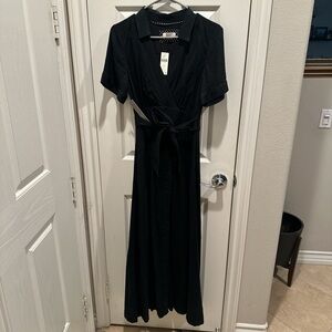 Maeve Black Maxi Dress